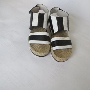 Miista London Sandals Black White  Size 39/8.5